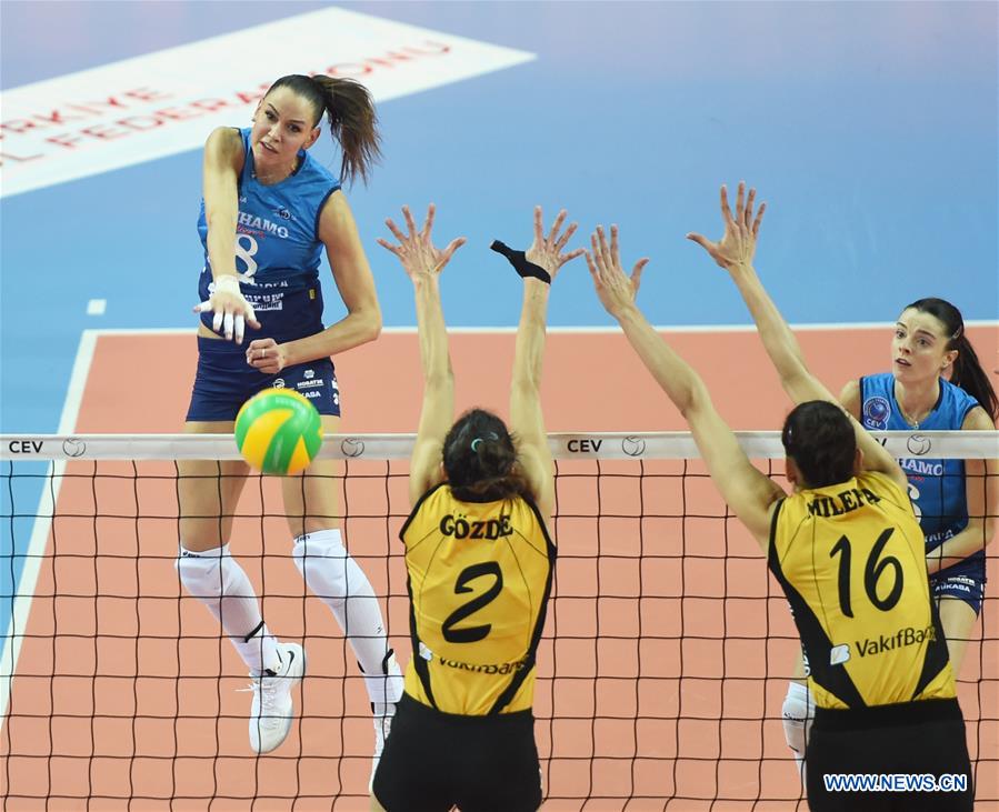 (SP)TURKEY-ISTANBUL-VOLLEYBALL-CEV-CHAMPIONS LEAGUE-VAKIFBANK VS DINAMO MOSCOW