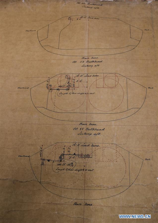 BRITAIN-NEWCASTLE-WARSHIP-NEWLY DISCOVERED PLANS
