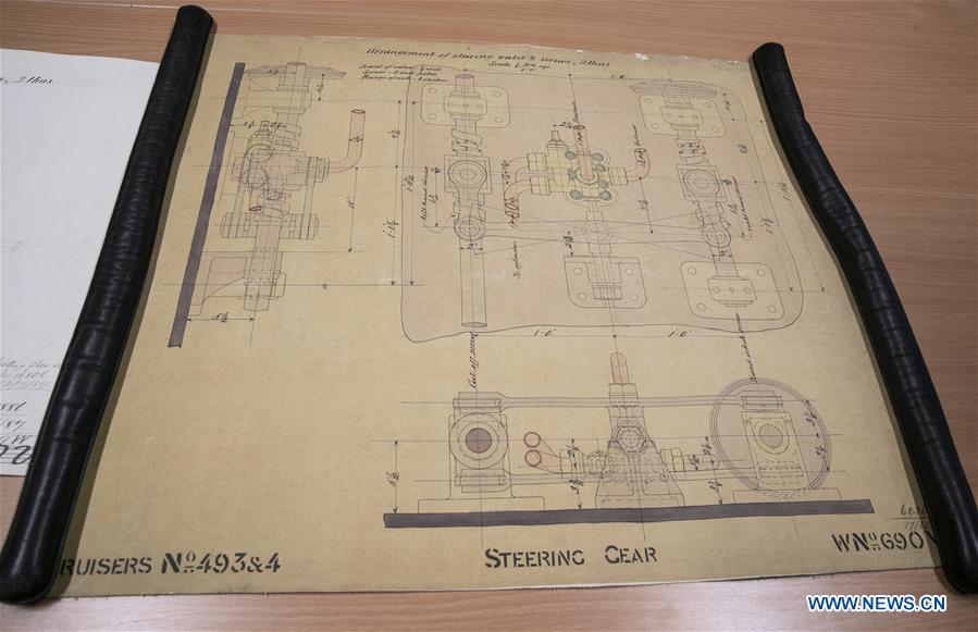BRITAIN-NEWCASTLE-WARSHIP-NEWLY DISCOVERED PLANS