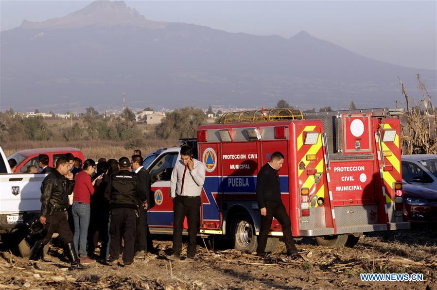 MEXICO-PUEBLA-ACCIDENT-HELICOPTER CRASH