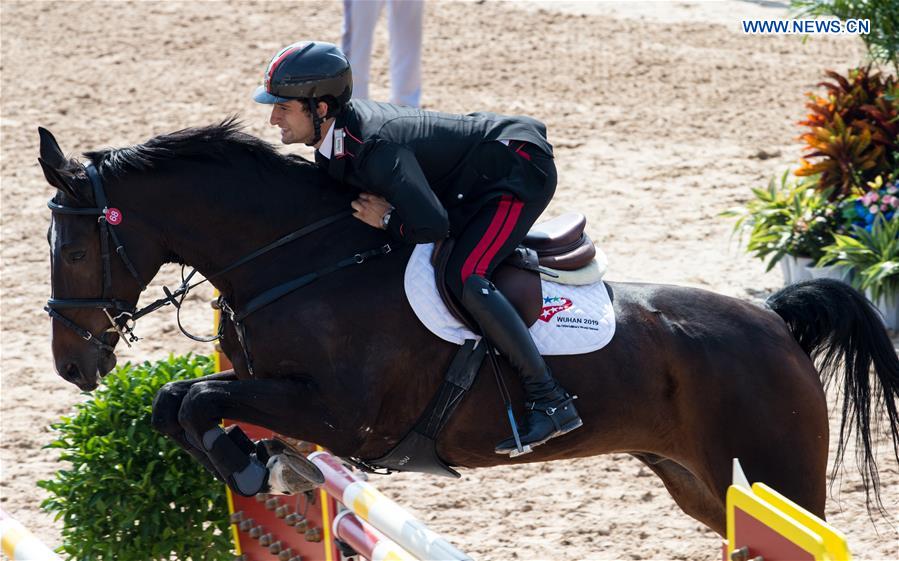 (SP)CHINA-WUHAN-7TH MILITARY WORLD GAMES-EQUESTRIAN-JUMPING INDIVIDUAL