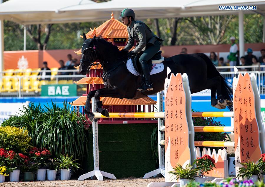 (SP)CHINA-WUHAN-7TH MILITARY WORLD GAMES-EQUESTRIAN-JUMPING INDIVIDUAL