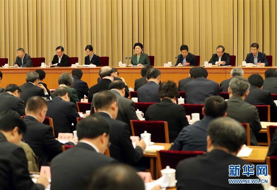 12月9日，中共中央政治局委員、國務院副總理劉延東在北京出席教育部直屬高校工作咨詢委員會第26次全體會議并講話。 新華社記者劉衛兵攝
