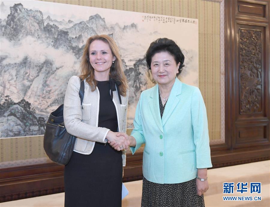 （XHDW）劉延東會見世界反興奮劑機構副主席、挪威文化大臣琳達·海勒蘭