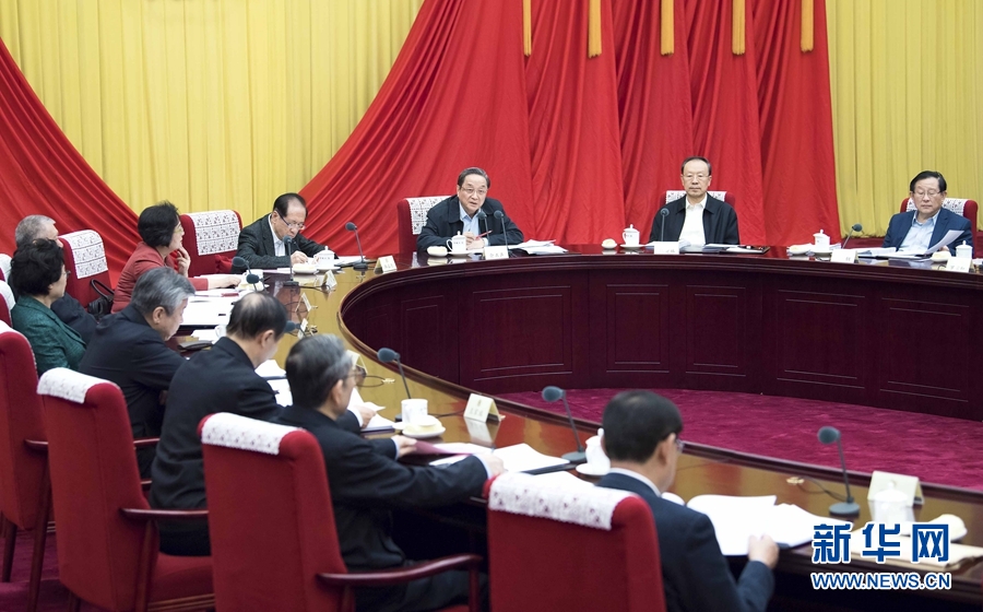 12月22日，全國(guó)政協(xié)主席俞正聲在北京主持召開政協(xié)第十二屆全國(guó)委員會(huì)第六十八次主席會(huì)議。 新華社記者 李濤 攝