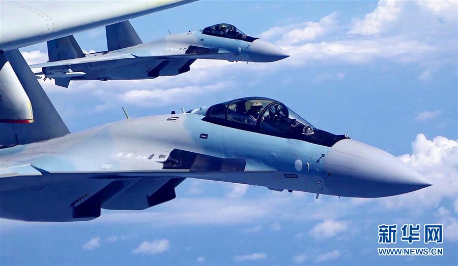 （圖文互動）（2）空軍發(fā)布宣傳片展現(xiàn)殲-20、蘇-35、轟-6K海上新航跡