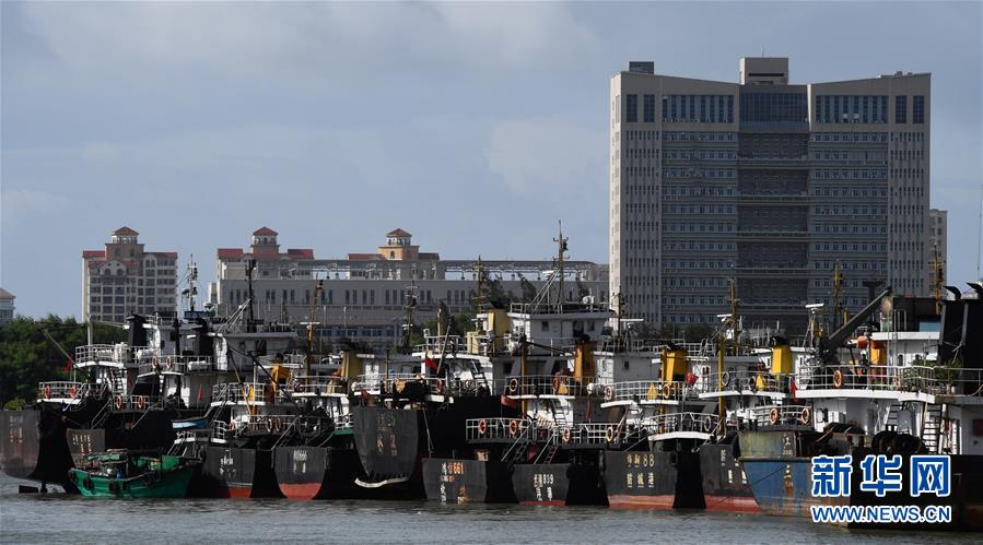 (社會)(1)海口:船舶回港避臺風