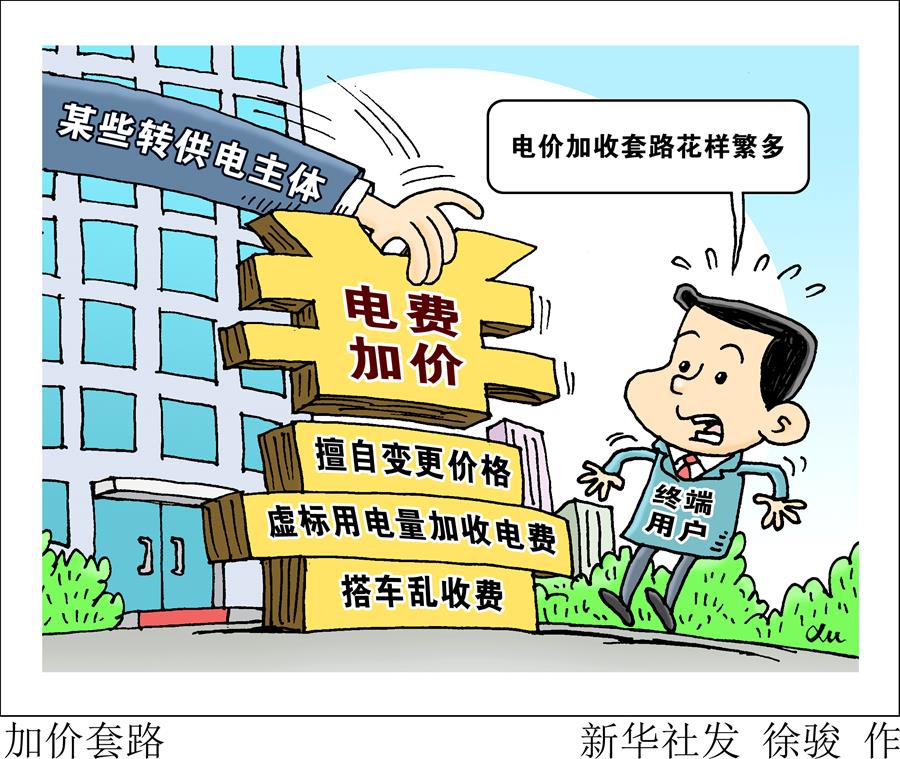 （圖表·漫畫）［新華視點(diǎn)·國務(wù)院大督查在行動］加價(jià)套路