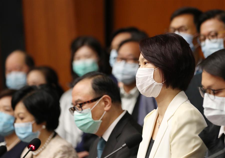 (圖文互動)(2)香港特區立法會主席和41位議員支持建立健全香港特區維護國家安全的法律制度和執行機制
