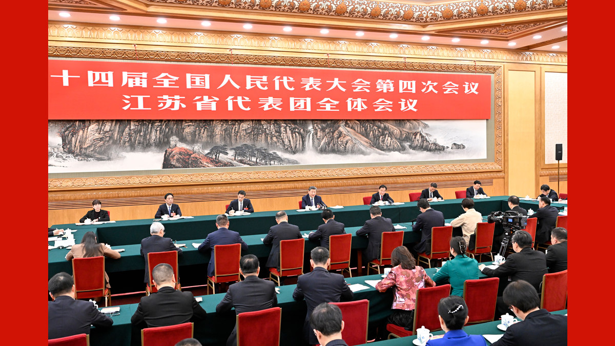 習近平參加江蘇代表團審議