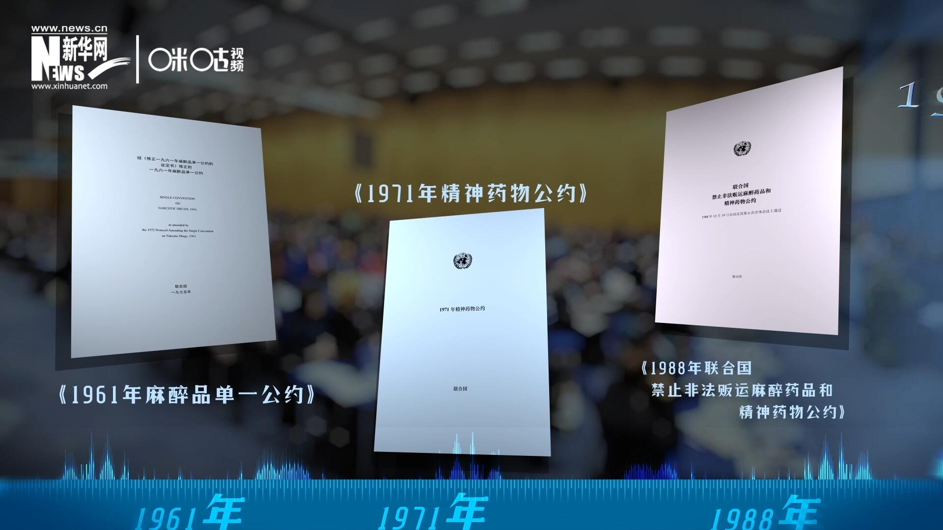 當前國際社會所共同遵循的三大國際禁毒公約，分別在1961年、1971年和1988年 由聯合國牽頭締結。