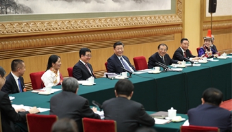 在甘肅團，習近平響鼓重錘