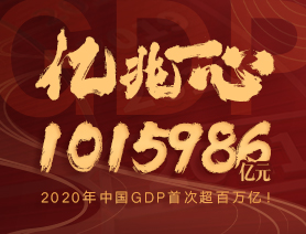億兆一心！2020年中國GDP首次超百萬億！