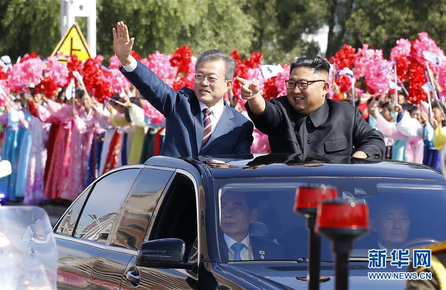 (國際)(3)韓國總統文在寅抵達平壤