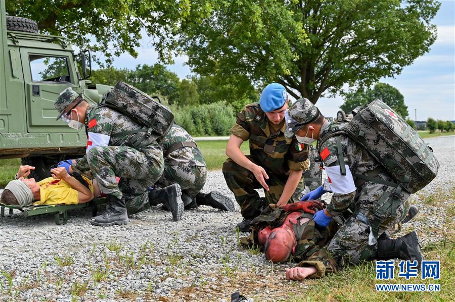 (國際·圖文互動)(1)中德“聯合救援—2019”衛勤實兵聯合演習開始整合訓練