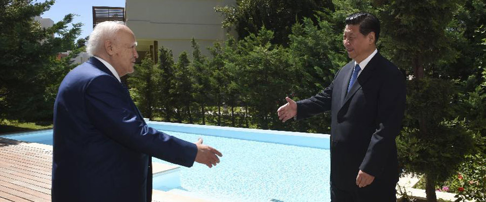 習近平會見希臘總統帕普利亞斯